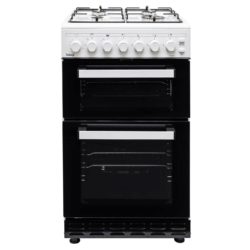 Teknix TKGF50TW Twin Cavity 50cm Gas Cooker in White